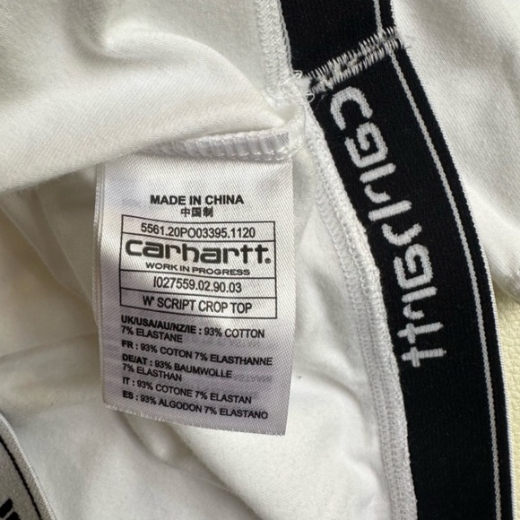 Carhartt WIP Script Crop Top - Picture 6 of 9